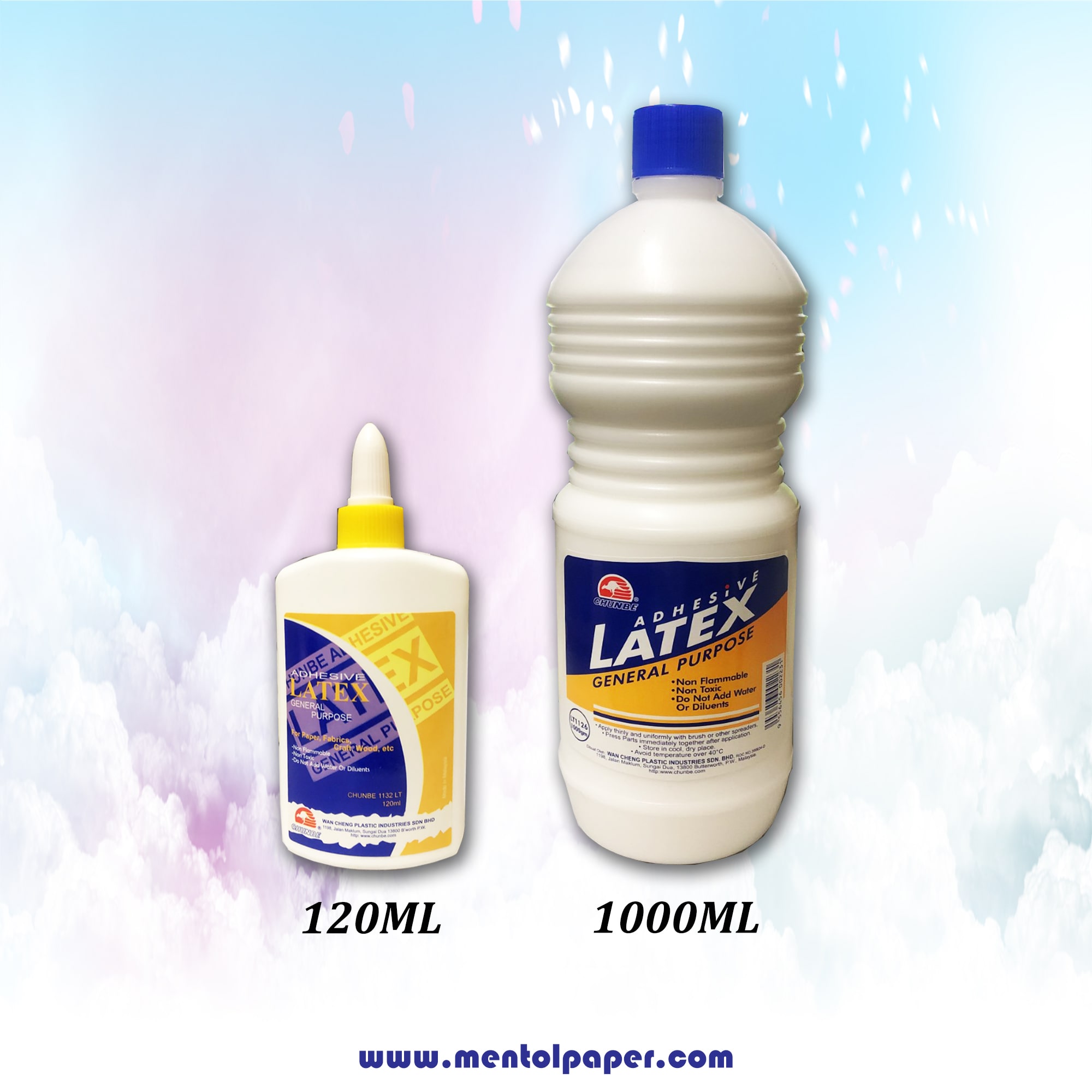 CHUNBE ADHESIVE LATEX GENERAL PURPOSE (WHITE GLUE) Mentol Paper